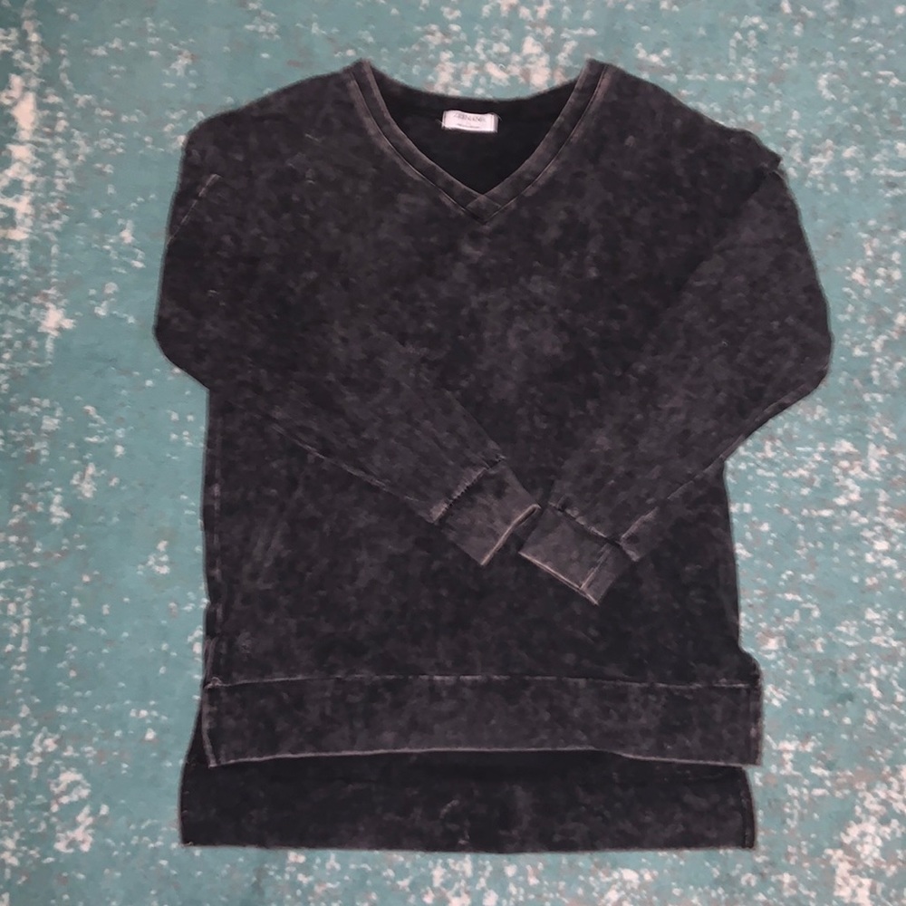 Distressed Long Sleeve T Shirt
